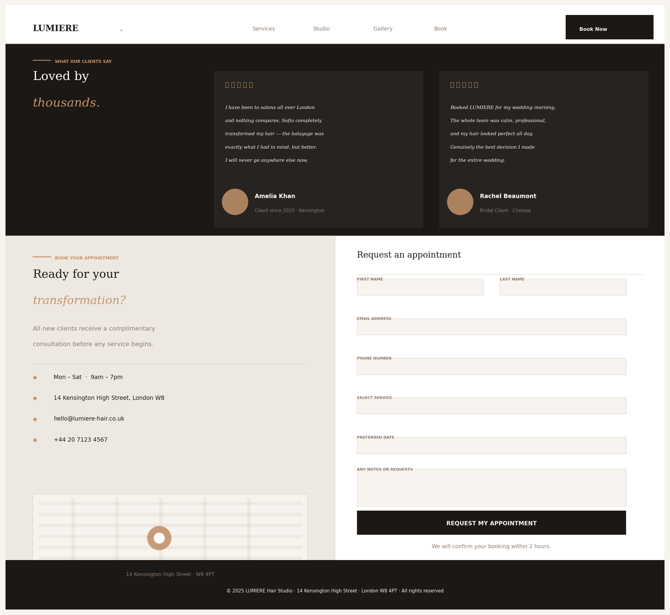 LUMIÈRE booking